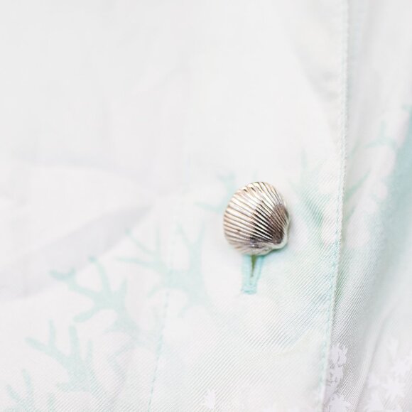 Escada Silver and Blue Blouse - Picture 4 of 14